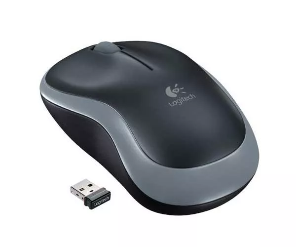Raton &oacute;ptico inal&aacute;mbrico Logitech M185 Negro-Gris / 910-002235