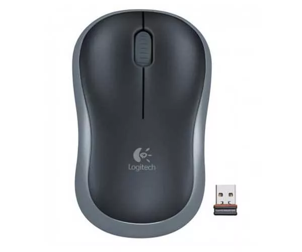 Raton &oacute;ptico inal&aacute;mbrico Logitech M185 Negro-Gris / 910-002235