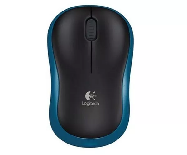 Raton &oacute;ptico inal&aacute;mbrico Logitech M185 Azul / 910-002236