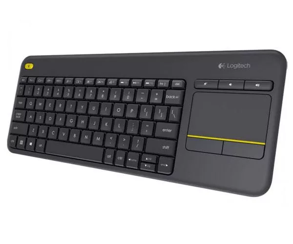 Teclado + Touchpad Inalambrico Logitech K400 Plus Negro / Tv