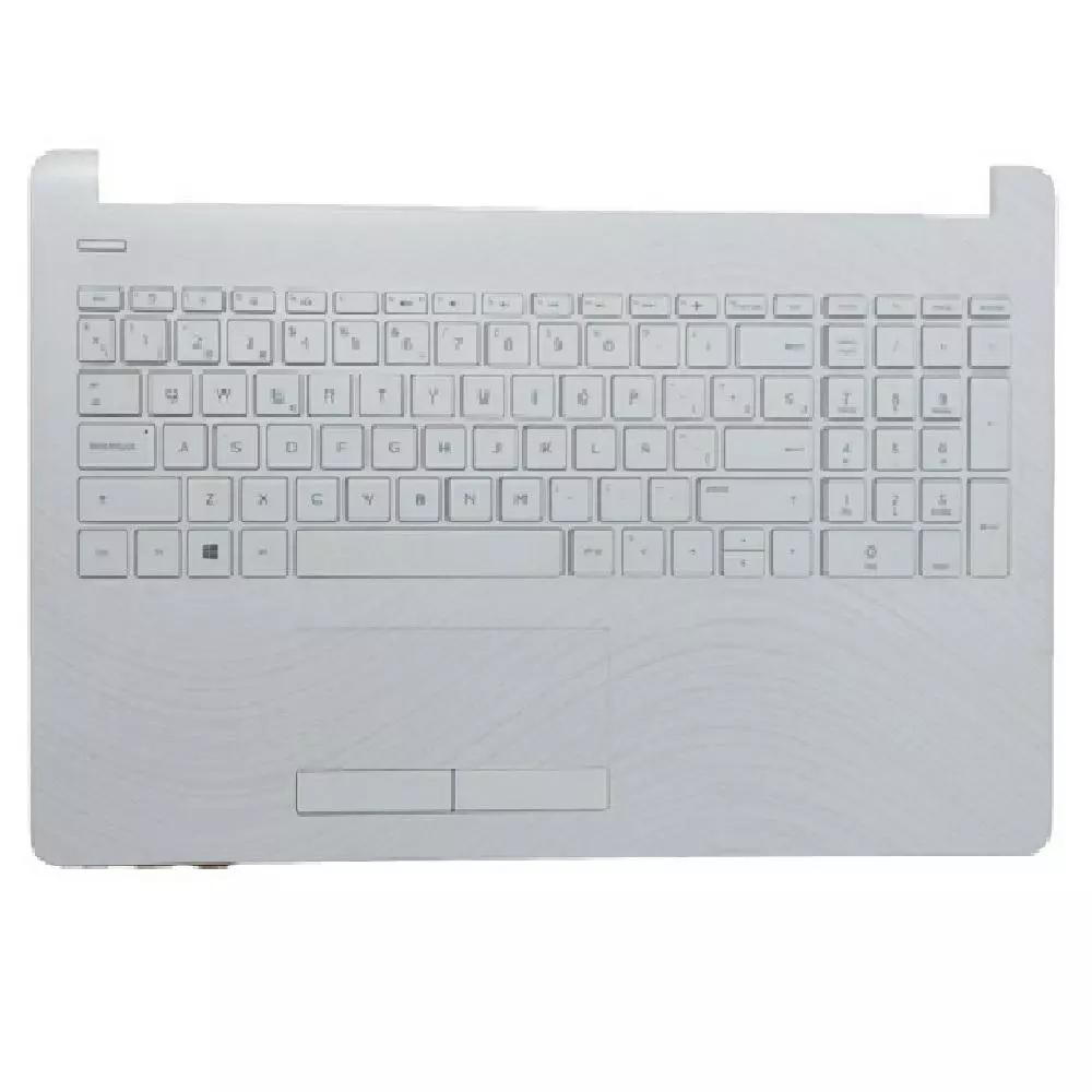 Top case + Teclado compatible para port&aacute;til HP 15-BS / 15-BW Blanco Mate