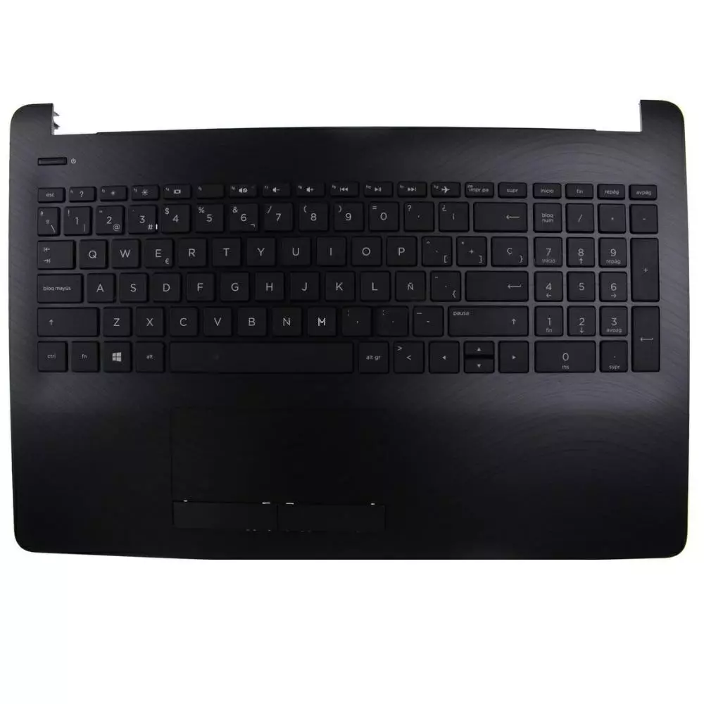 Top case + Teclado compatible para port&aacute;til HP 15-BS / 15-BW Negro brillo
