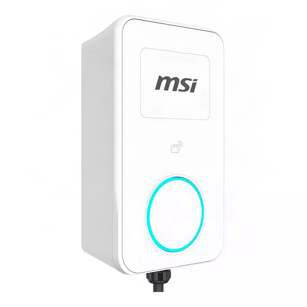 Cargador Coche El&eacute;ctrico MSI EVSE EZwall Life Max Gris 22kW Monof&aacute;sico y Trif&aacute;sico / 9S6-C80111-055