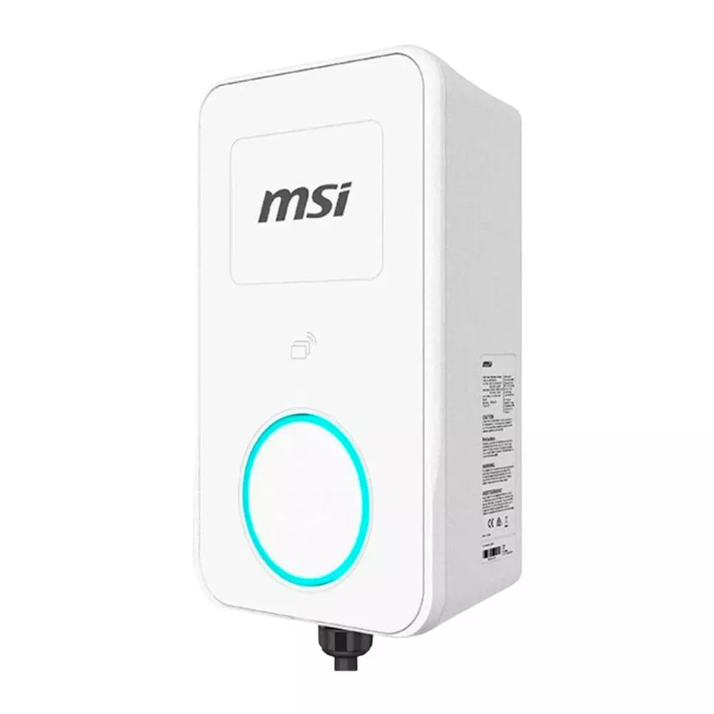 Cargador Coche El&eacute;ctrico MSI EVSE EZwall Life Max Gris 22kW Monof&aacute;sico y Trif&aacute;sico / 9S6-C80111-055