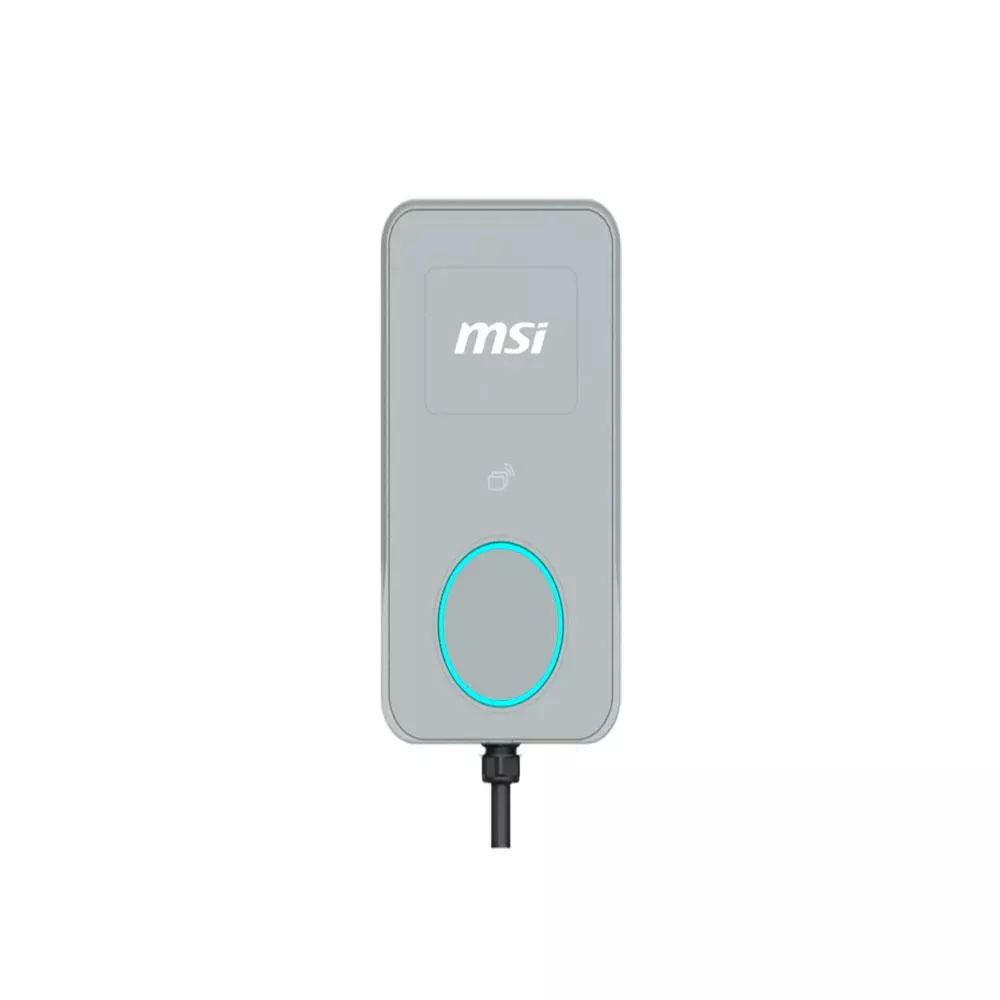 Cargador Coche El&eacute;ctrico MSI EVSE EZwall Life Max Gris 22kW Monof&aacute;sico y Trif&aacute;sico / 9S6-C80112-084
