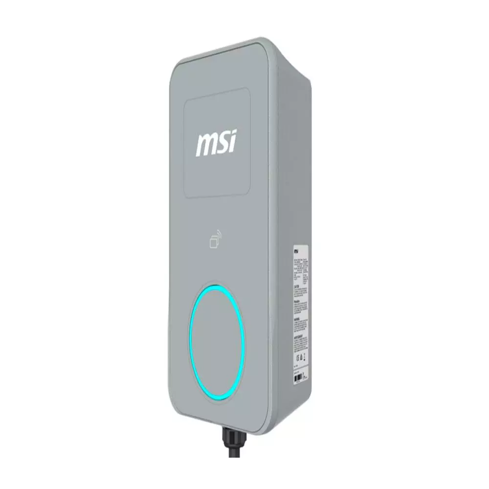 Cargador Coche El&eacute;ctrico MSI EVSE EZwall Life Max Gris 22kW Monof&aacute;sico y Trif&aacute;sico / 9S6-C80112-084