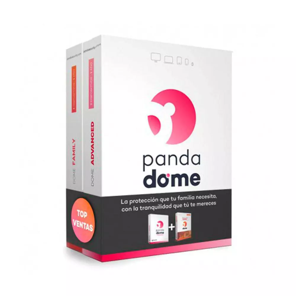 Antivirus Panda Dome Advanced + Panda Family - Caja / 1 A&ntilde;o / 2 Licencias + 5 Licencias Control Parental / 8426983612016