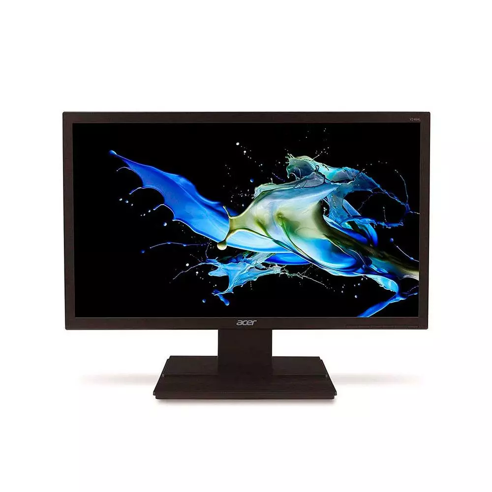 Monitor Reacondicionado LCD ACER V246HL 24" / DVI-VGA / Negro / Grado B Pixel muerto en la parte inferior
