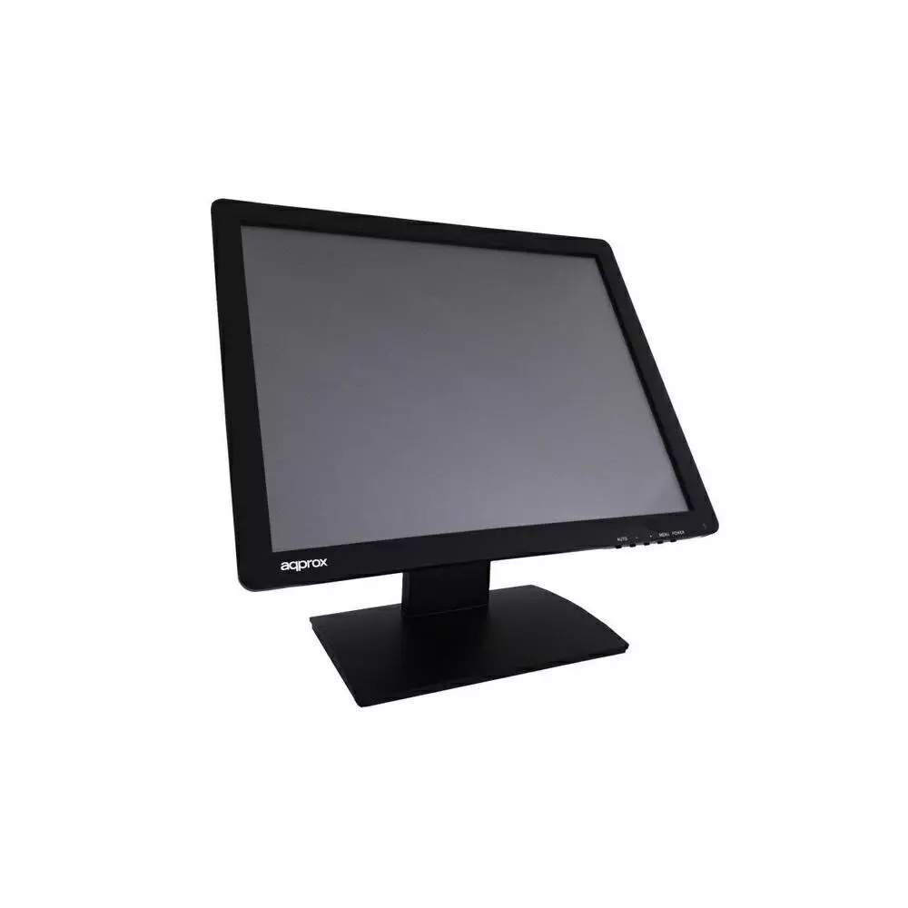Monitor 17" Tactil Tpv Approx Appmt17w5 / Vga / Usb / 5ms / Inclinable / Base antivibracion / Negro