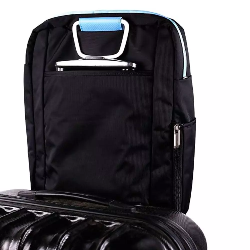 Maletin portatil Approx APPNBST15BBL / hasta 15.6 pulg./ Bandolera / Asa Ajustable / Negro-Turquesa