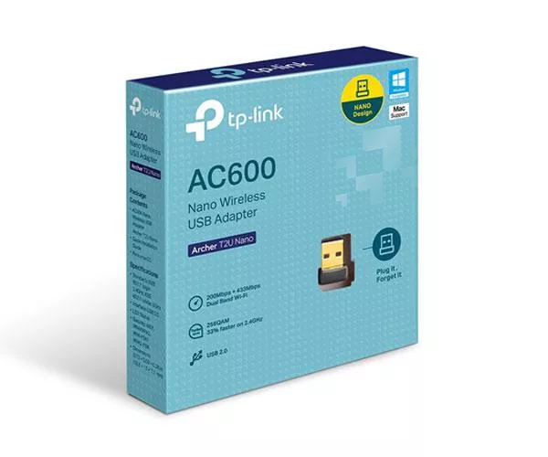 Tarjeta de red USB Wifi Archer T2U Nano Dual Band AC600 TP-Link