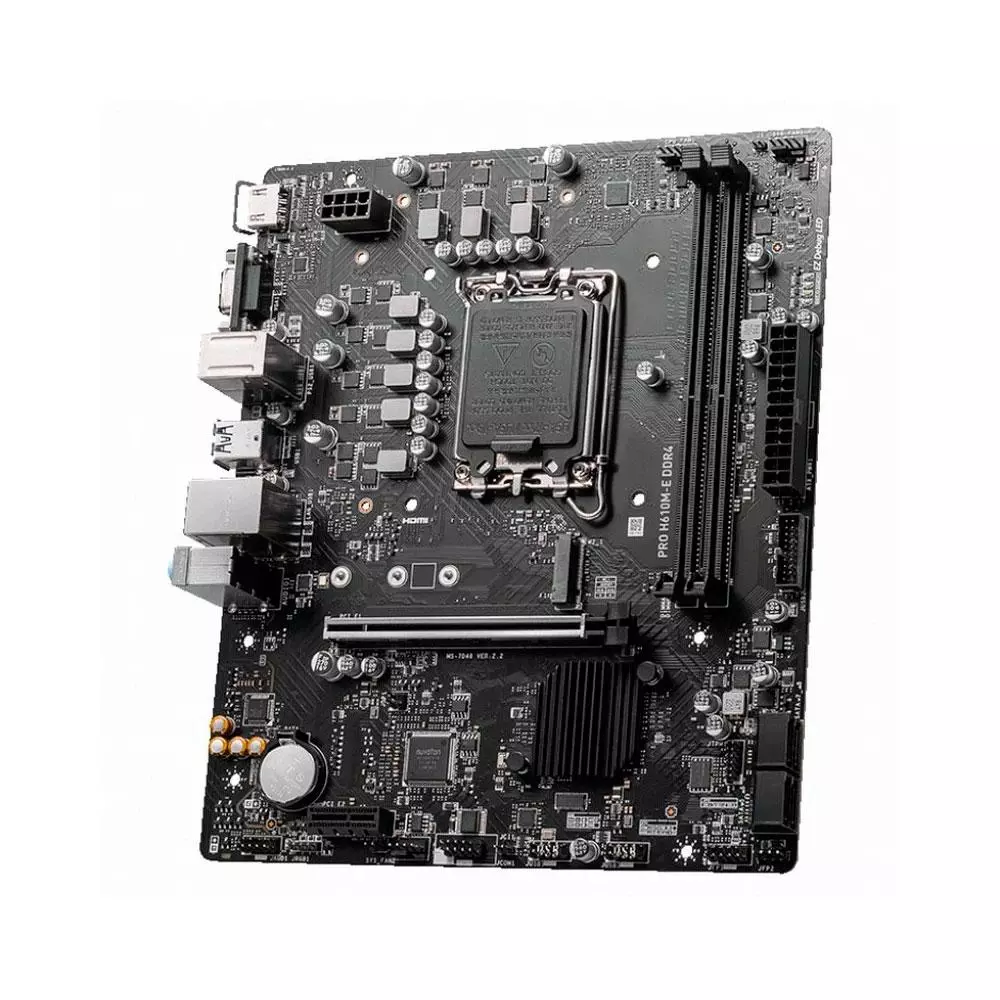 Placa base MSI Pro H610M-E / Socket 1700 / 2xDDR4 / MATX / 12-13-14th Gen. / VGA-HDMI / 911-7D48-007 / 911-7D48-038 / 911-7D48-062
