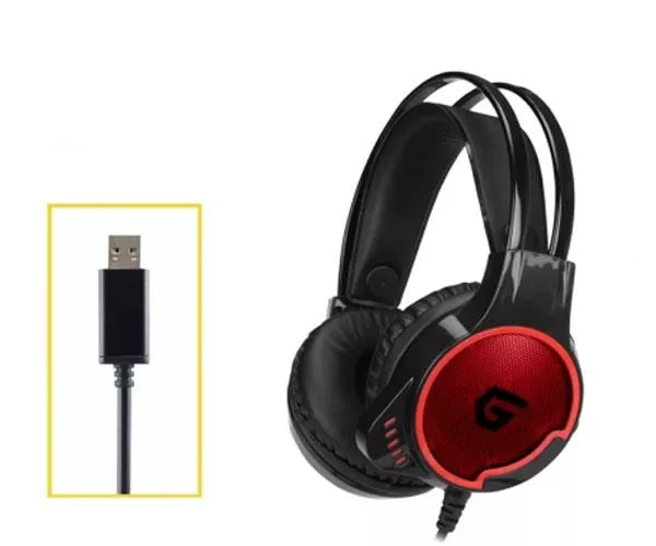 Auriculares Gaming 7.1 USB Conceptronic Athan01b / 50mm / Luces LED / Compatible Pc - Ps3 - Ps4 / ATHAN01B