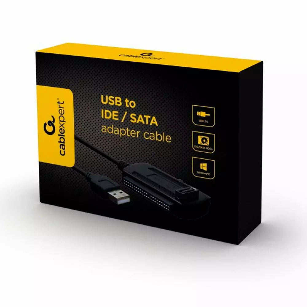 Cable adaptador USB 2.0 a HDD / IDE - SATA / Alimentado / Cablexpert / AUSI01