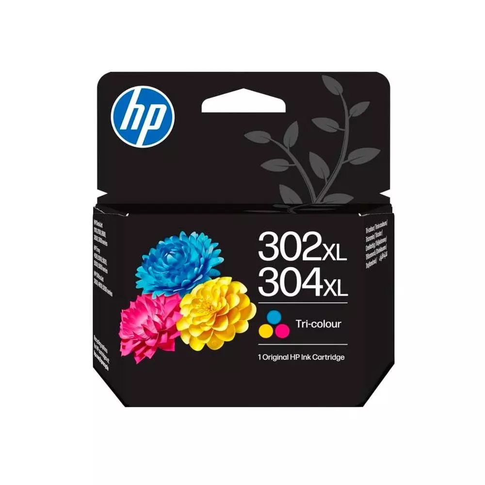 Tinta Original Hp n302 XL/ n304 XL Color B7RT8AE / F6U67AE / N9K07AE / 300 Pag.