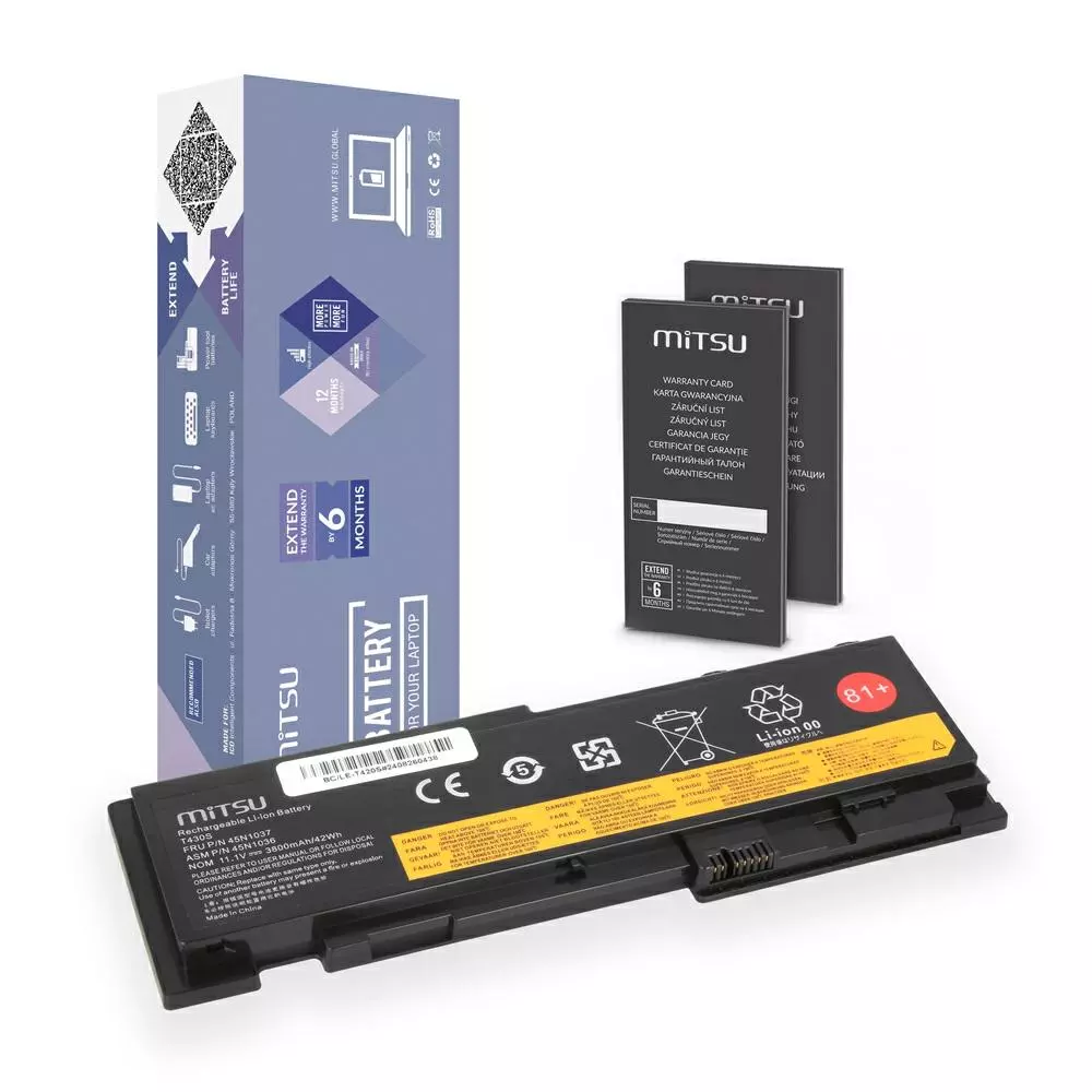 Bater&iacute;a compatible para port&aacute;til LENOVO T420S 11.1V 3800mAh Mitsu