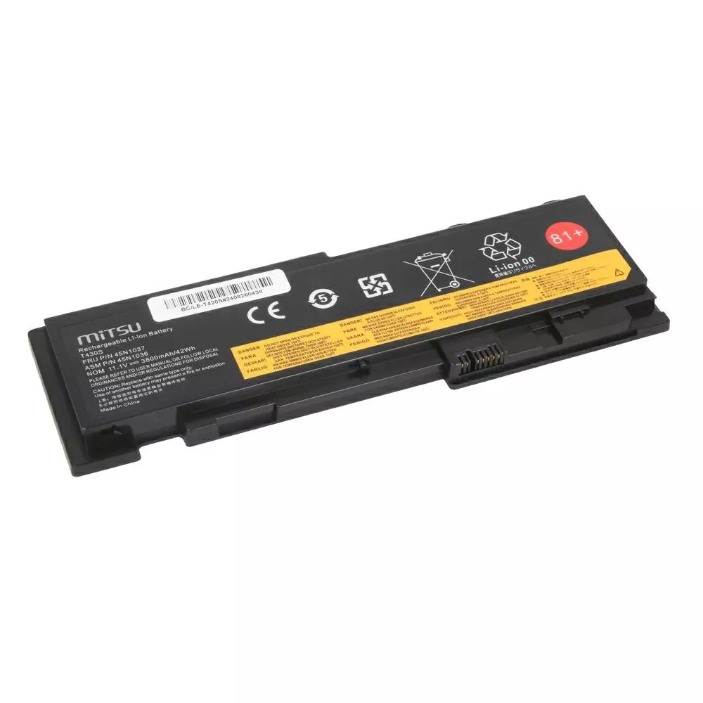Bater&iacute;a compatible para port&aacute;til LENOVO T420S 11.1V 3800mAh Mitsu