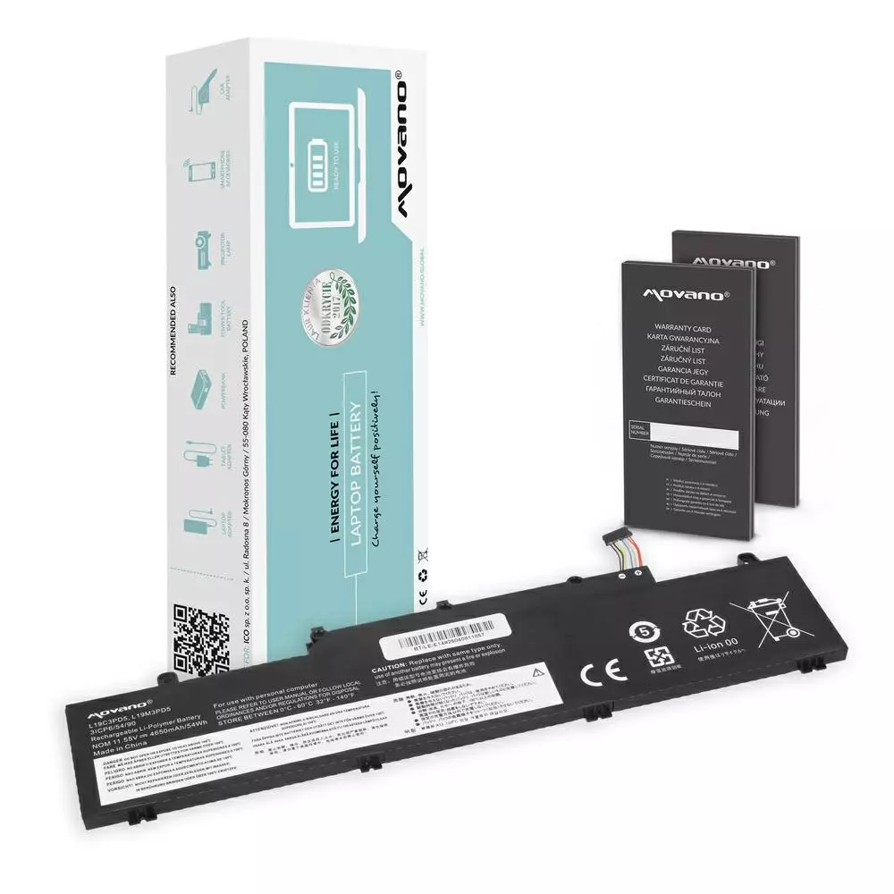 Bater&iacute;a compatible para port&aacute;til LENOVO L20L3PD4 11.55V 4650mAh Movano