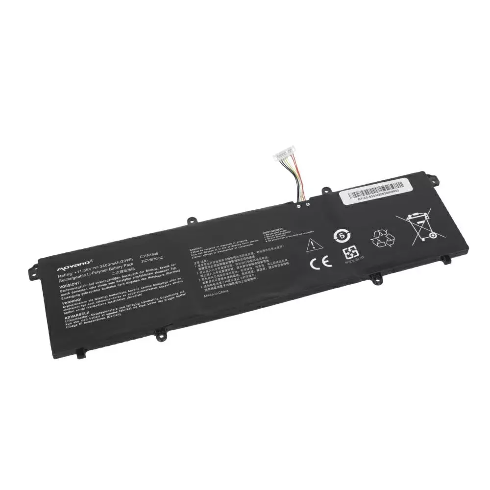 Bater&iacute;a compatible para port&aacute;til ASUS C31N1905 11.55V 3400mAh Movano