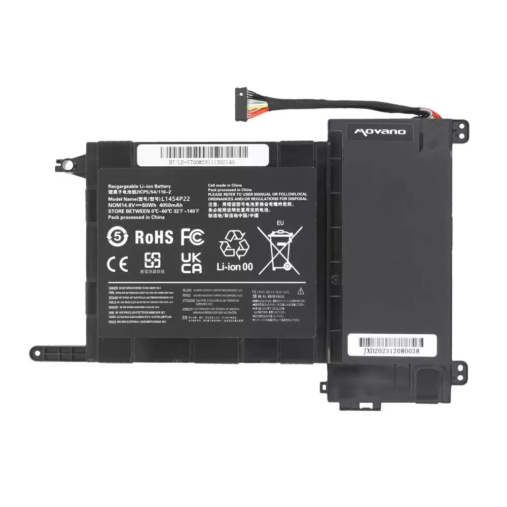 Bater&iacute;a compatible para port&aacute;til LENOVO Y700 14.8V 4050mAh Movano