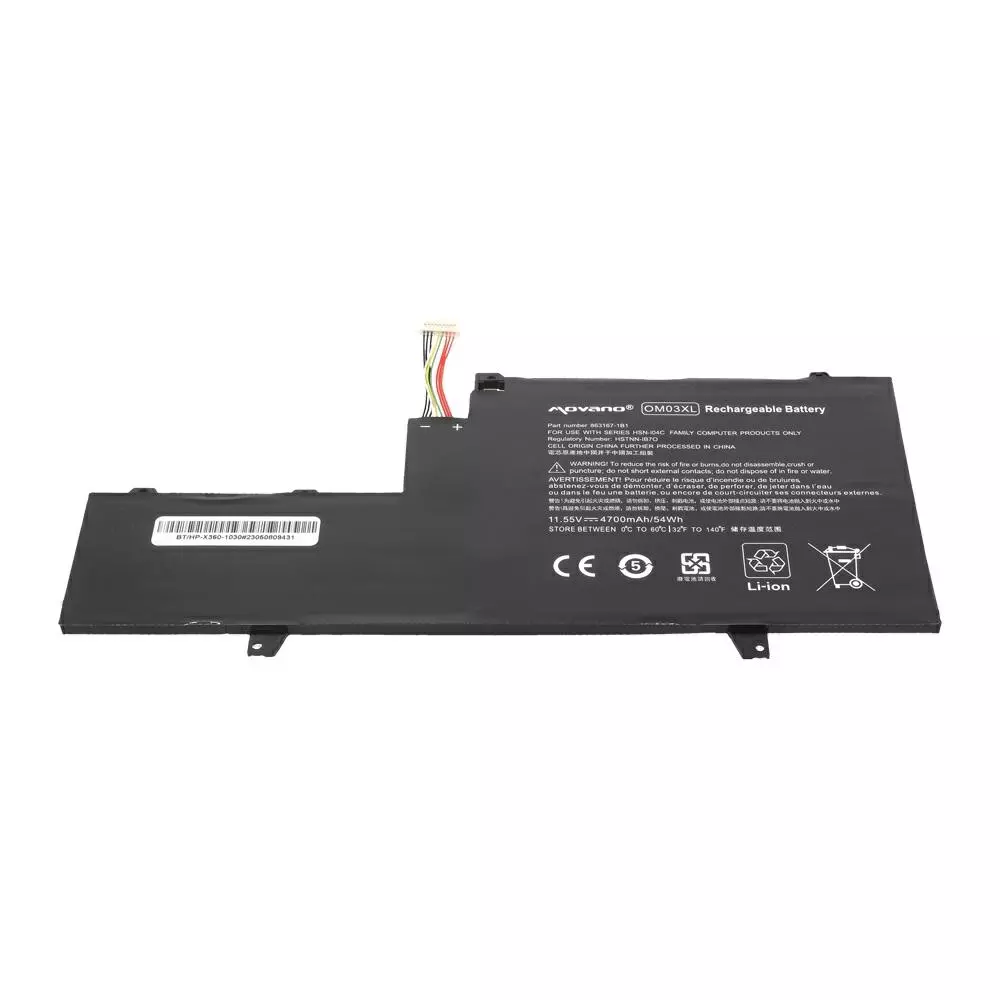 Bater&iacute;a compatible para port&aacute;til HP OM03XL 11.55V 4700mAh Movano