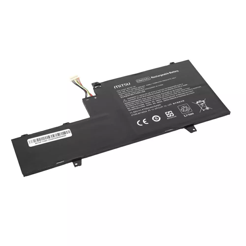 Bater&iacute;a compatible para port&aacute;til HP OM03XL 11.55V 4700mAh Mitsu
