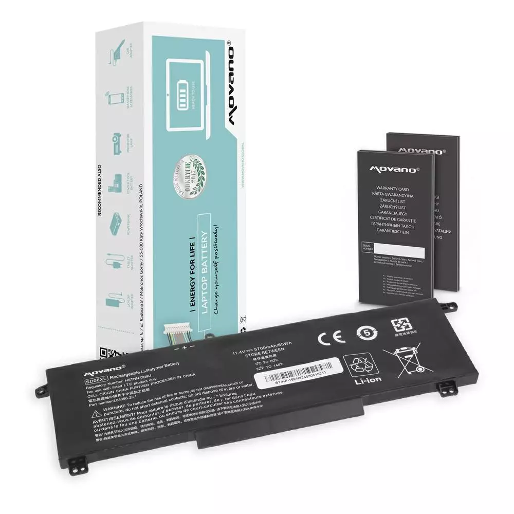 Bater&iacute;a compatible para port&aacute;til HP SD06XL 11.4V 5700mAh Movano