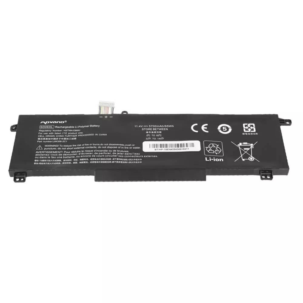 Bater&iacute;a compatible para port&aacute;til HP SD06XL 11.4V 5700mAh Movano
