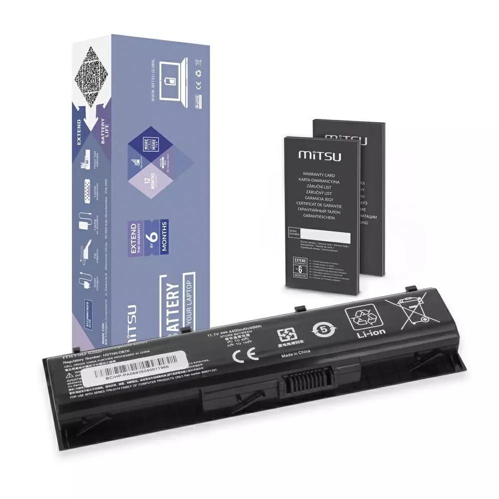 Bater&iacute;a compatible para port&aacute;til HP PA06 11.1V 4400mAh Mitsu