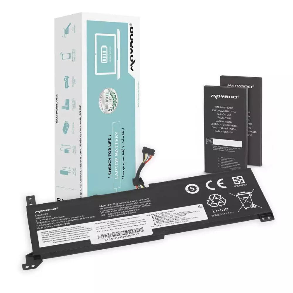 Bater&iacute;a compatible para port&aacute;til LENOVO L20C2PF0 7.7V 4650mAh Movano