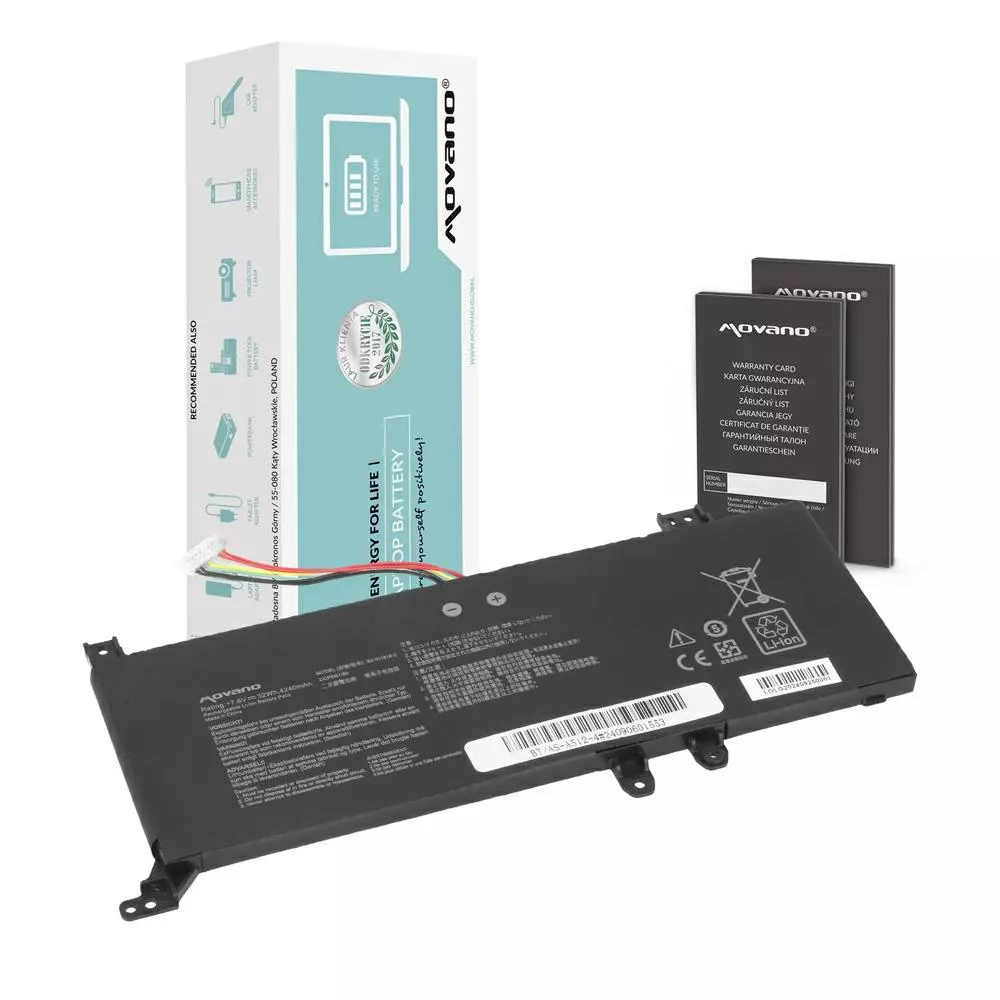 Bater&iacute;a compatible para port&aacute;til ASUS B21N1818-1 7.6V 4240mAh Movano