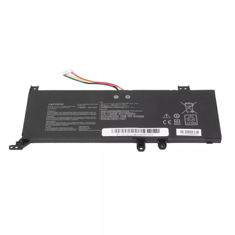 Bater&iacute;a compatible para port&aacute;til ASUS B21N1818-1 7.6V 4240mAh Movano