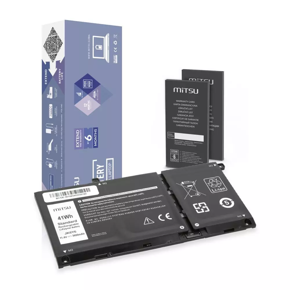 Bater&iacute;a compatible para port&aacute;til DELL Latitude 15 3510 11.4V 3600 mAh Mitsu