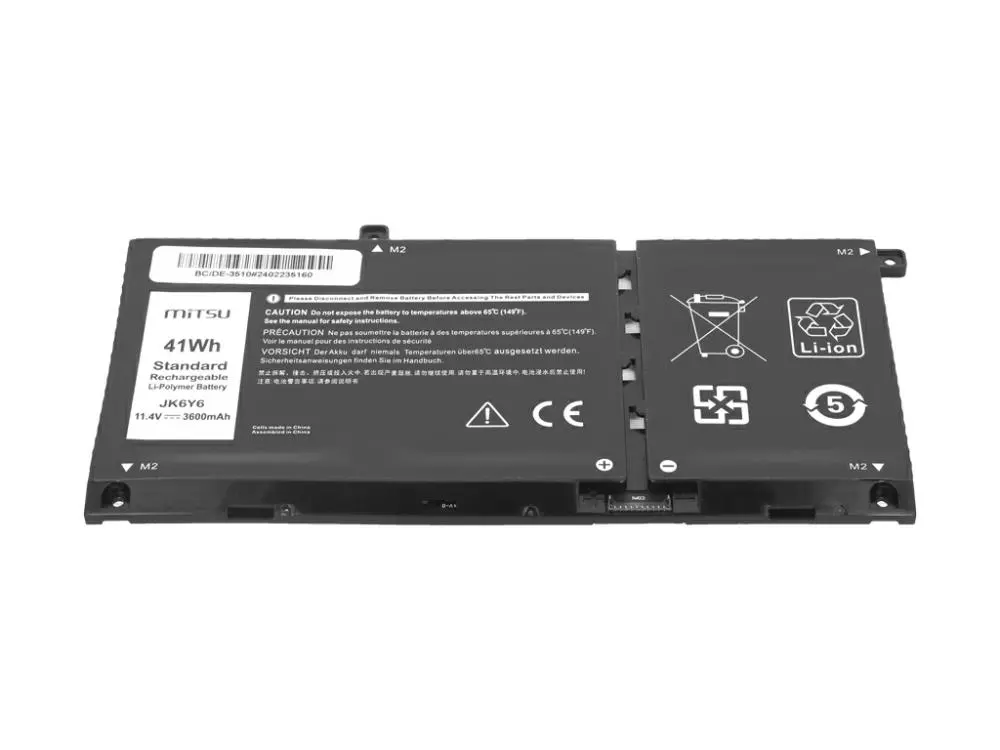 Bater&iacute;a compatible para port&aacute;til DELL Latitude 15 3510 11.4V 3600 mAh Mitsu