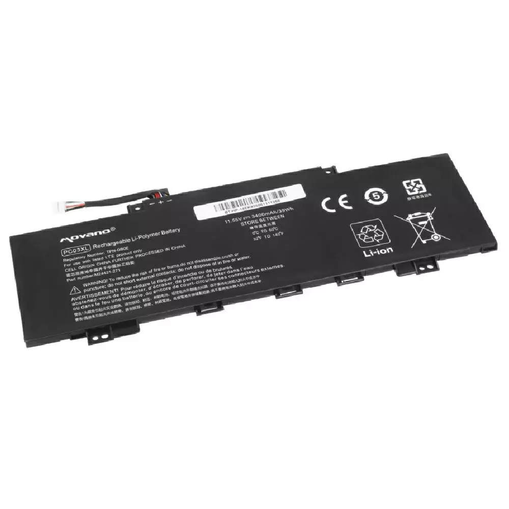 Bater&iacute;a compatible para port&aacute;til HP PC03XL 11.55V 3400mAh Movano