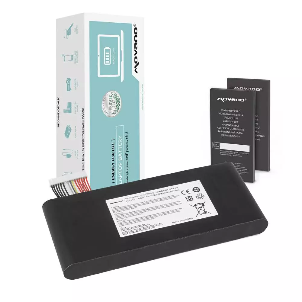 Bater&iacute;a compatible para port&aacute;til MSI BTY-L77 11.1V 6600mAh Movano