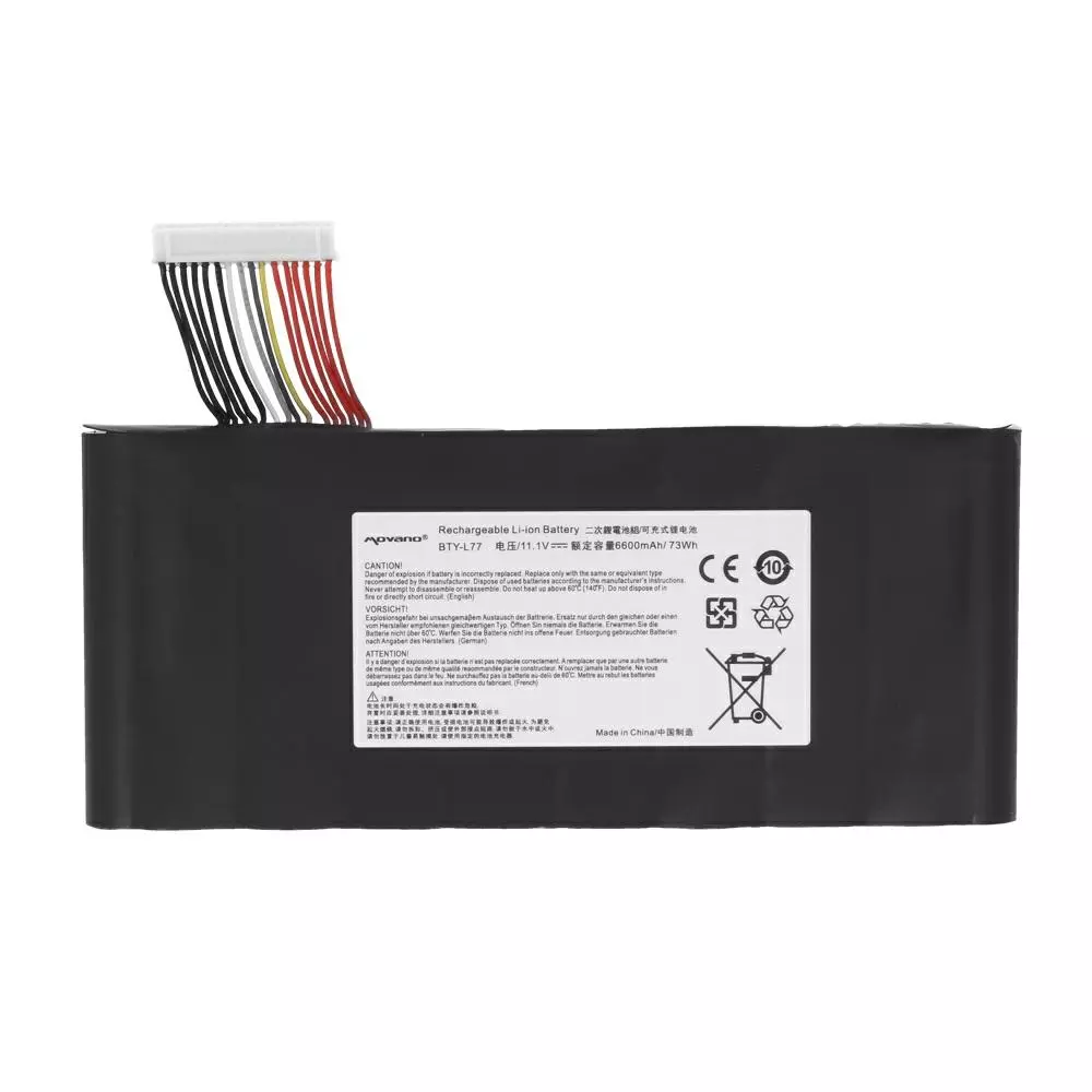 Bater&iacute;a compatible para port&aacute;til MSI BTY-L77 11.1V 6600mAh Movano