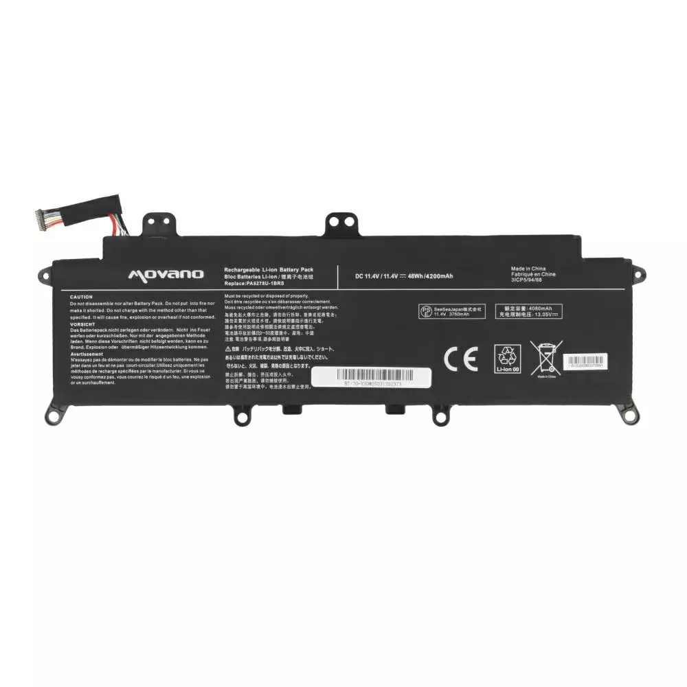 Bater&iacute;a compatible para port&aacute;til TOSHIBA PA5278U-1BRS 11.4V 4200mAh Movano