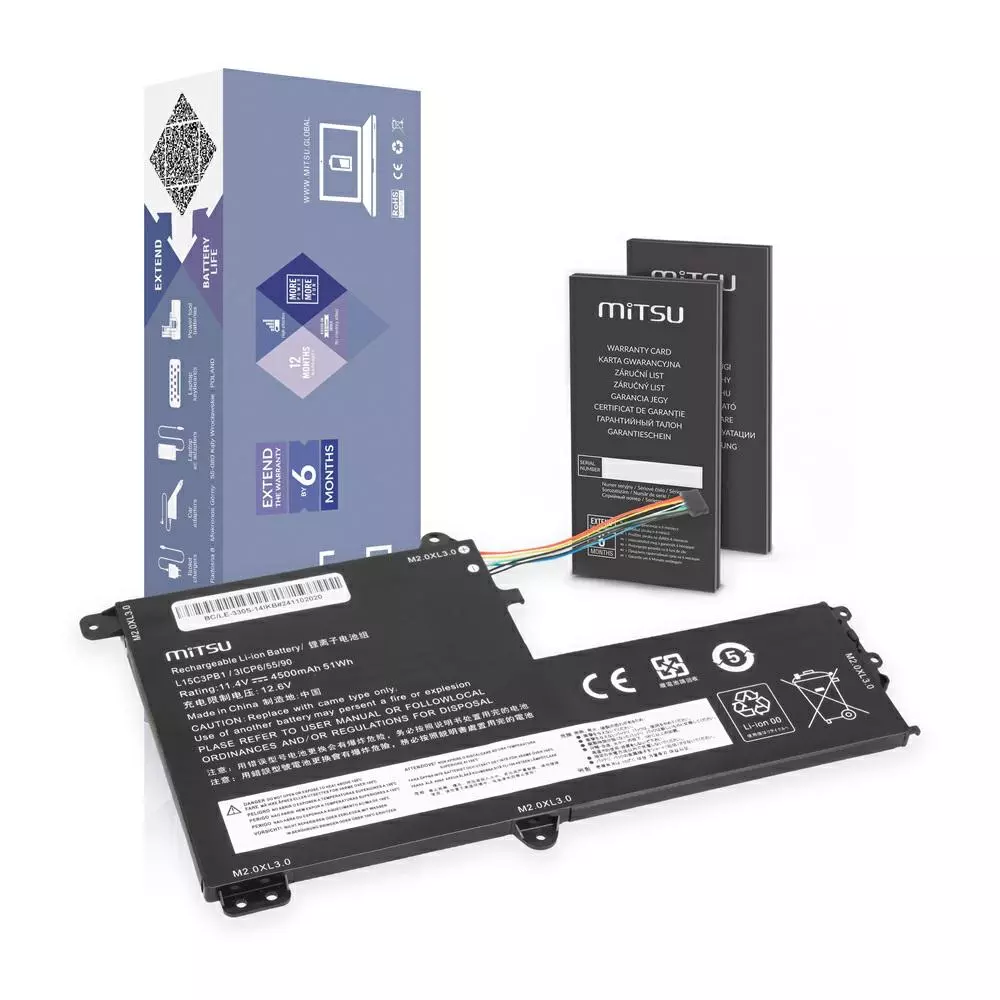 Bater&iacute;a compatible para port&aacute;til LENOVO L15C3PB1 11.4V 4500mAh Mitsu