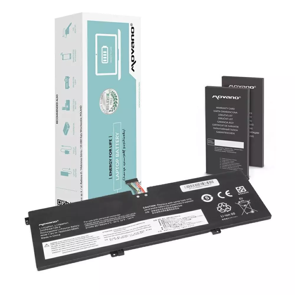 Bater&iacute;a compatible para port&aacute;til LENOVO L17C4PH1 7.6V 7600mAh Movano