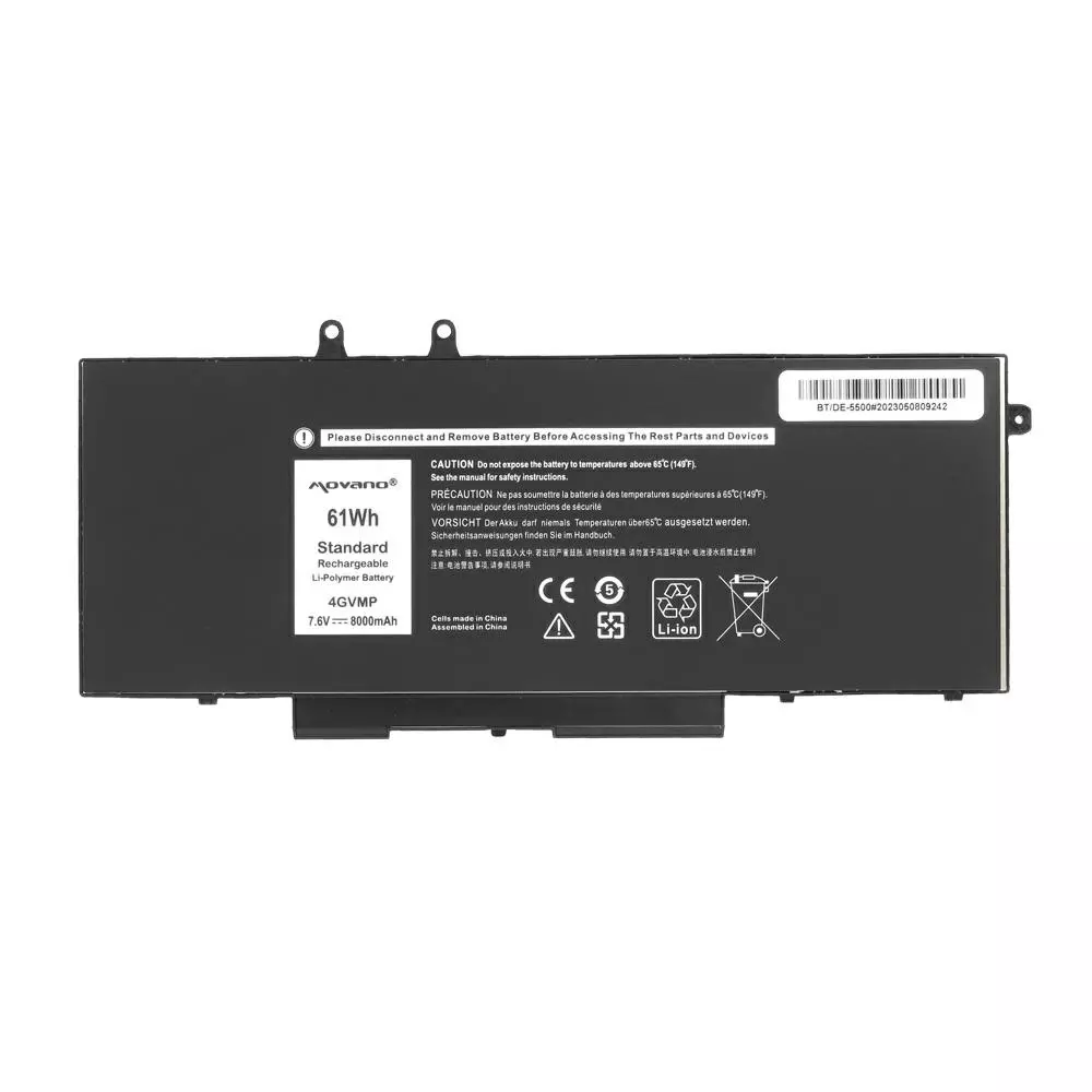 Bater&iacute;a compatible para port&aacute;til DELL Latitude 5400 7.6V 8000 mAh Movano