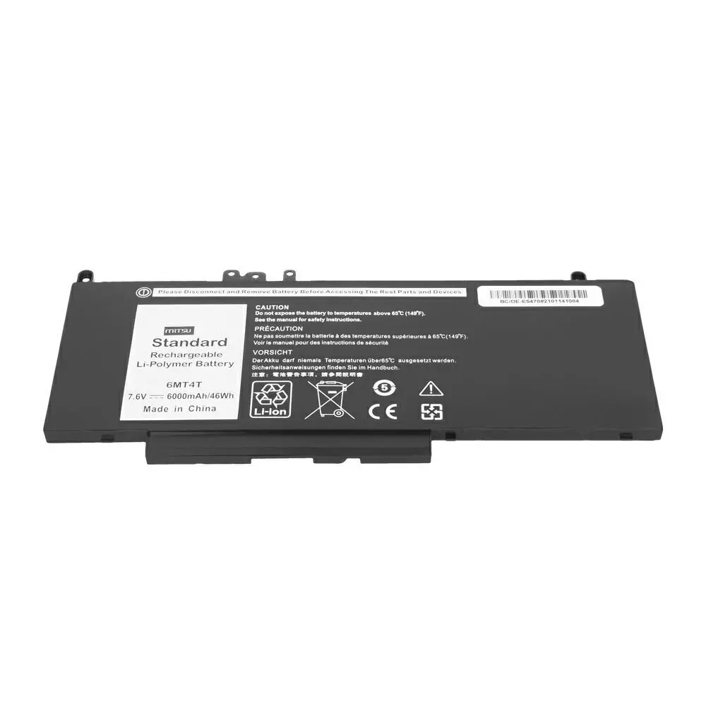 Bater&iacute;a compatible para port&aacute;til DELL Latitude E5470 7.6V 6000 mAh Mitsu
