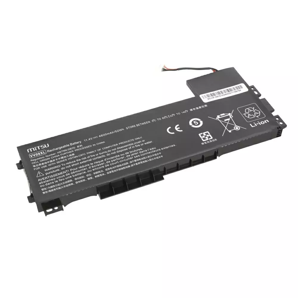 Bater&iacute;a compatible para port&aacute;til HP VV09XL 11.4V 4600mAh Mitsu