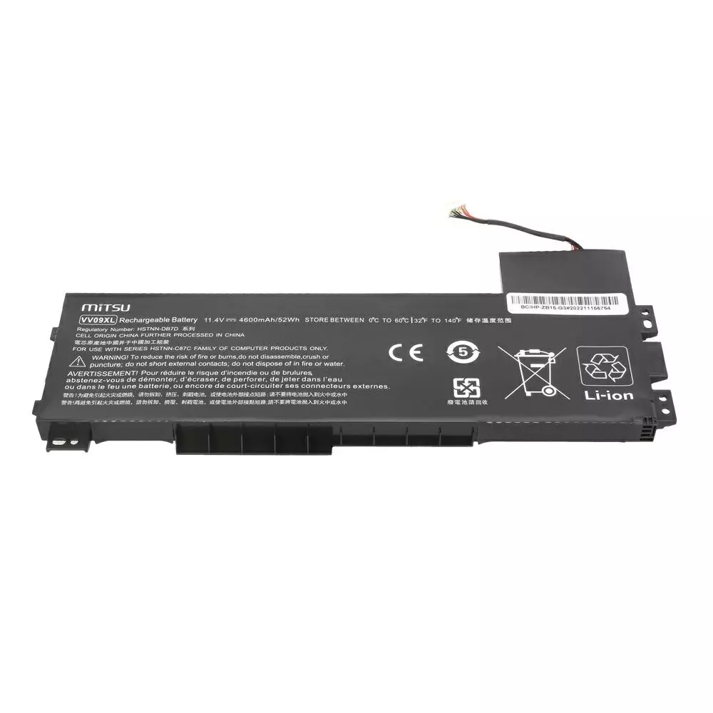 Bater&iacute;a compatible para port&aacute;til HP VV09XL 11.4V 4600mAh Mitsu