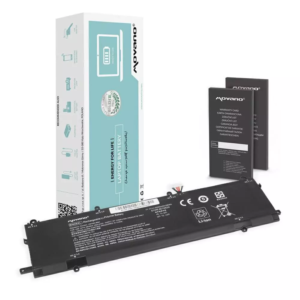 Bater&iacute;a compatible para port&aacute;til HP BN06XL 11.1V 5000mAh Movano