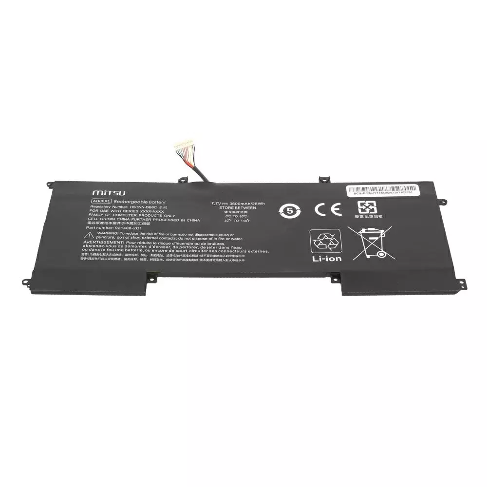 Bater&iacute;a compatible para port&aacute;til HP AB06XL 7.7V 3600mAh Mitsu