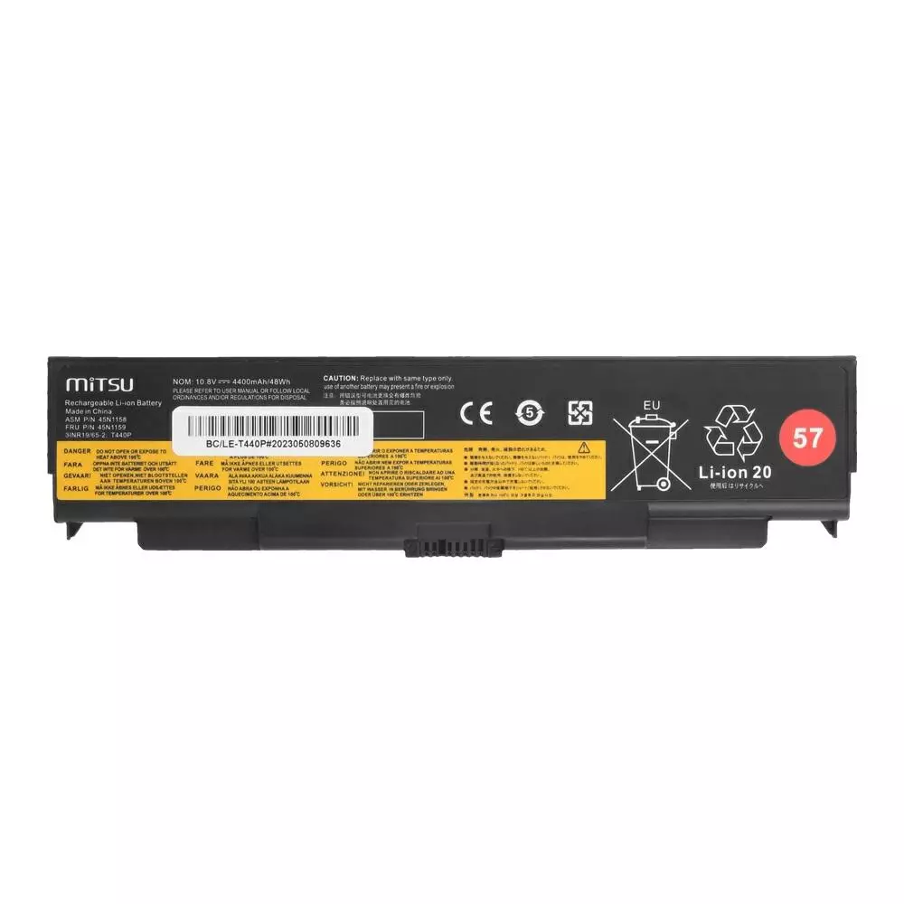 Bater&iacute;a compatible para port&aacute;til LENOVO T440P 10.8v 4400 mAh Mitsu