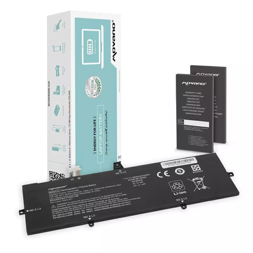 Bater&iacute;a compatible para port&aacute;til HP BM04XL 7.7V 6800mAh Movano