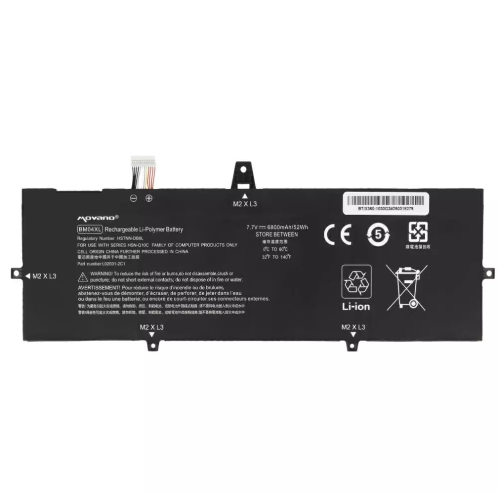 Bater&iacute;a compatible para port&aacute;til HP BM04XL 7.7V 6800mAh Movano