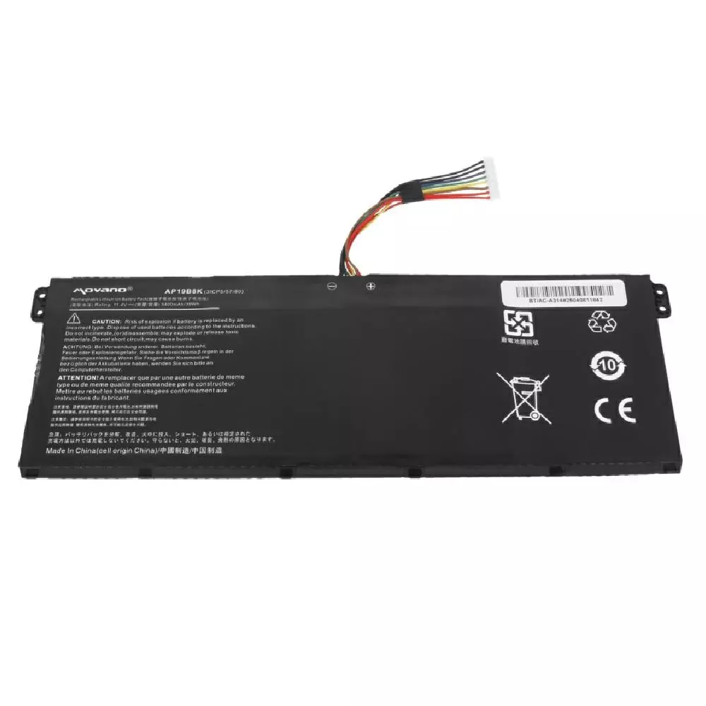 Bater&iacute;a compatible para port&aacute;til ACER AP19B8K 11.4V 3400 mAh Movano